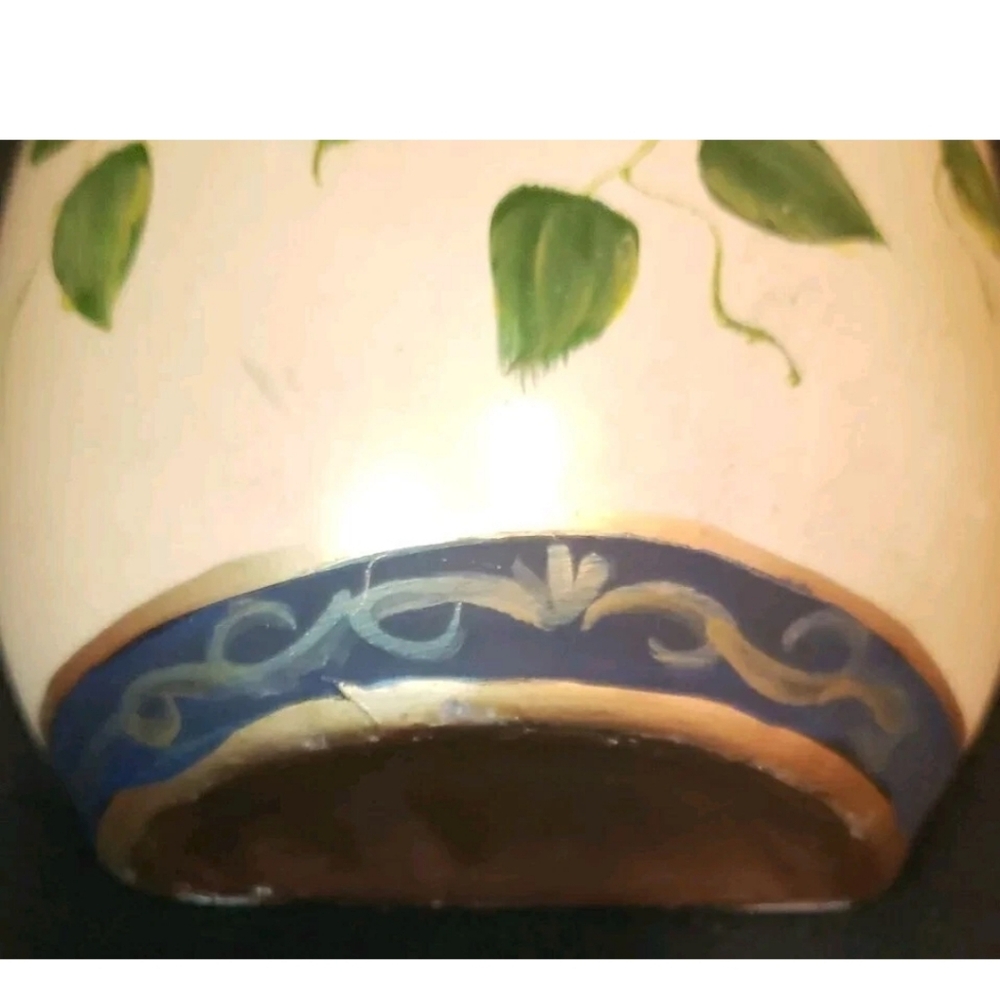 Vintage Chalkware Hand Painted Bird Pitcher Wall Pockets Set Of 2 - Picture 5 of 7